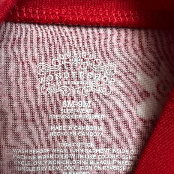 Target Bullseye Wondershop Baby Sleep N’ Play Microfleece Onesie - Size 6-9 MO - Picture 3 of 5